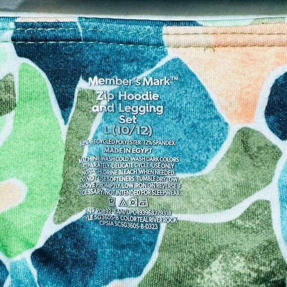 Member's Mark Girls 2 Piece Zip Hoodie and Legging Set Size 10/12 - Picture 14 of 15